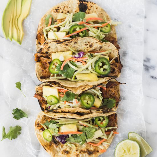 Spicy Pineapple Pork Tacos