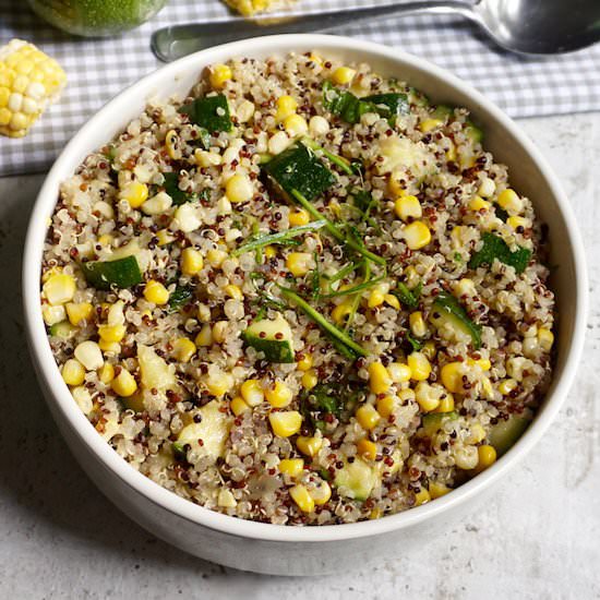 Zucchini Corn Quinoa Salad