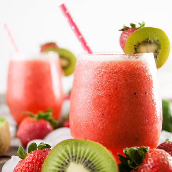Sparkling Strawberry Kiwi Spritzers