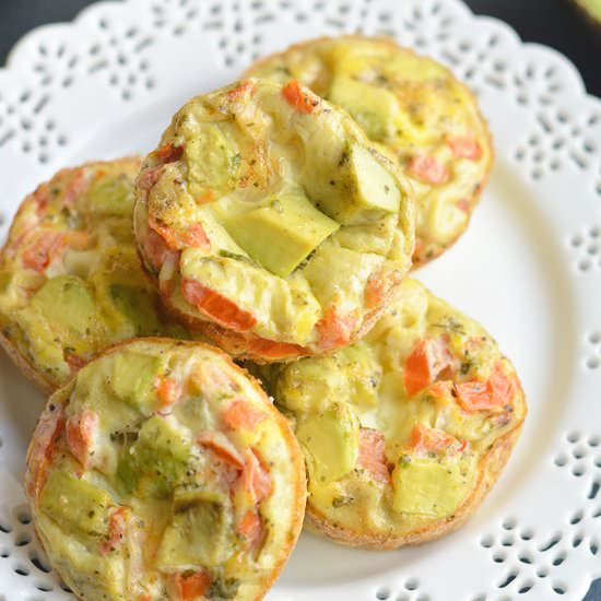 Tex Mex Avocado Egg Muffins