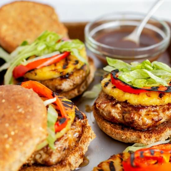 Jamaican Jerk Chicken Burgers