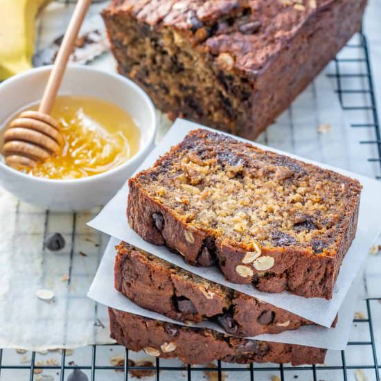Healthy Chocolate Chip Banana Bread
