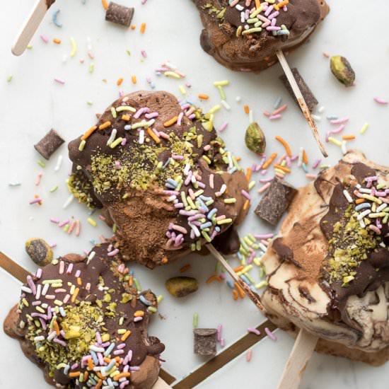 Easy Non-Dairy Ice Cream Pops