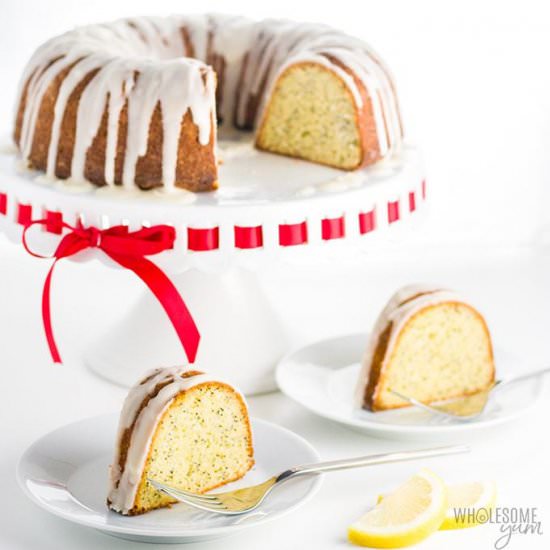 LEMON POPPY SEED KETO POUND CAKE