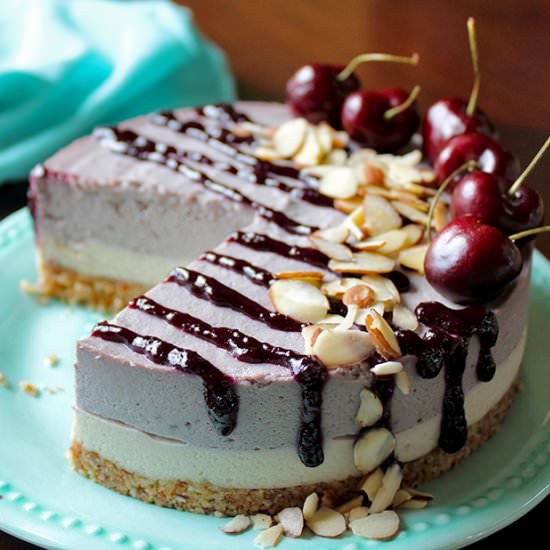 Cherry Almond Cheesecake