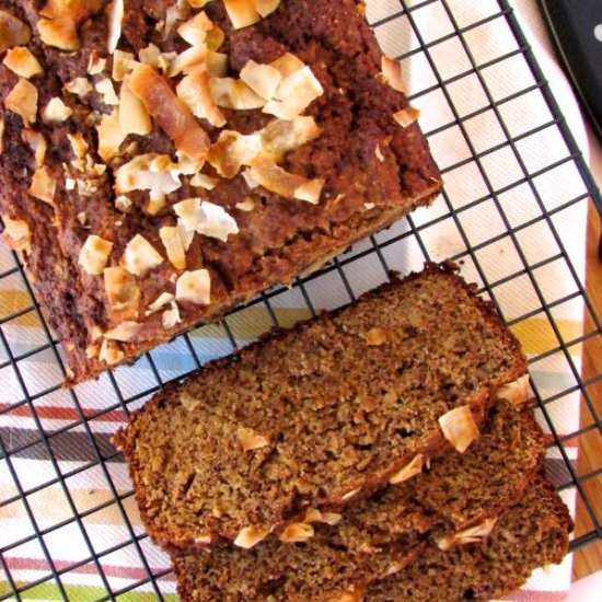 Paleo Coconut Almond Banana Bread
