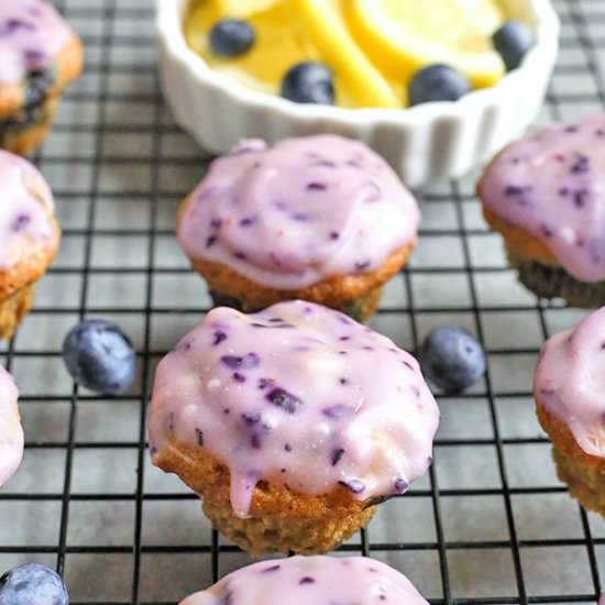 Paleo Blueberry Fritter Bites