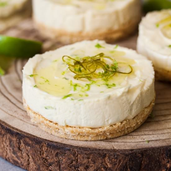 Lime No Bake Individual Cheesecakes