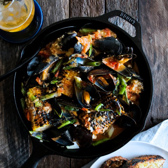 Mussels with Coconut Tomato Sauce