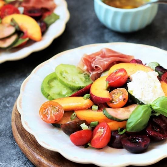 Stone Fruit & Tomato Summer Salad
