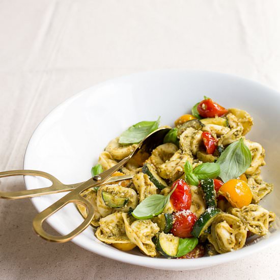 Pesto Tortellini Pasta Salad