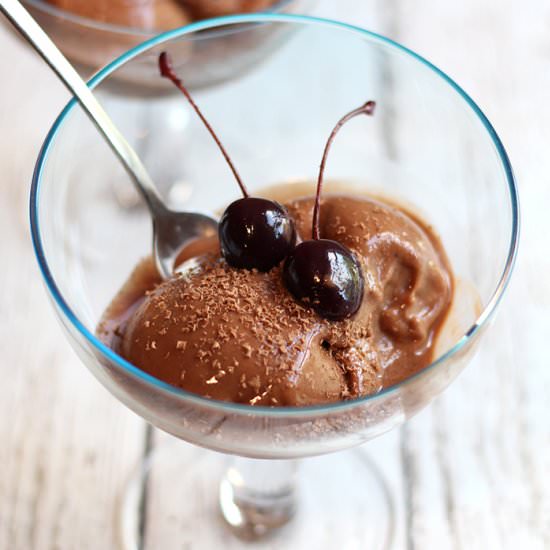 Chocolate banana nice cream
