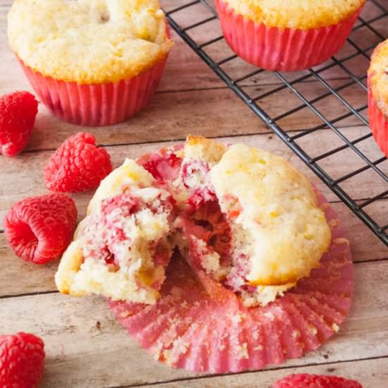 Lemon Raspberry Zucchini Muffins