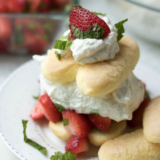 Strawberry Mint Shortcake