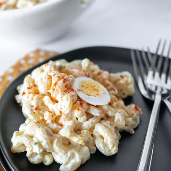 Deviled Egg Macaroni Salad
