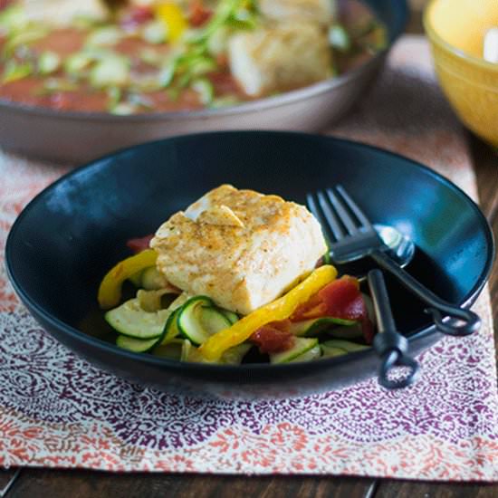 Thai Red Curry Poached Salmon