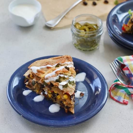 Black Bean Burrito Stack