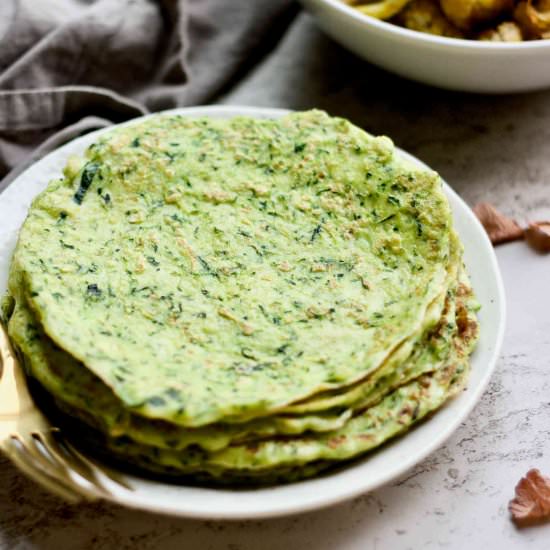 5 Ingredient Zucchini Crepe