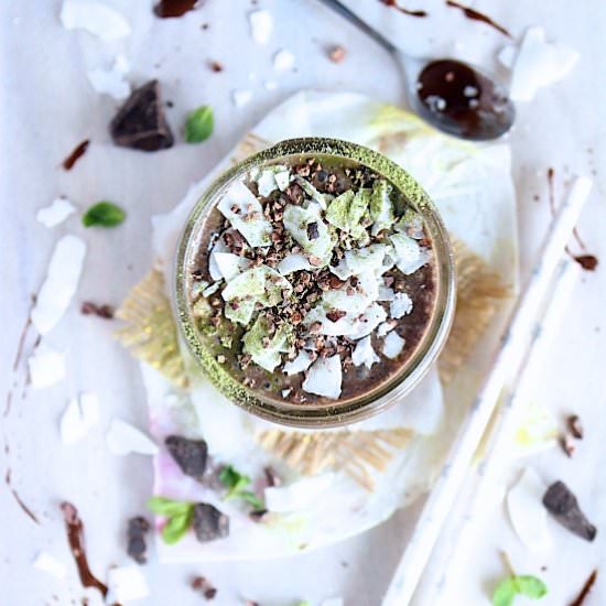Matcha Mint Slice Smoothie