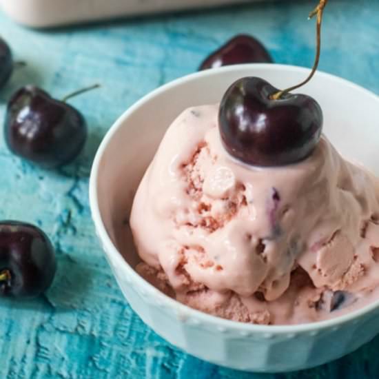 Low Carb Black Cherry Ice Cream