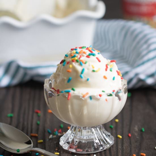 Vanilla Ice Cream + Sprinkles