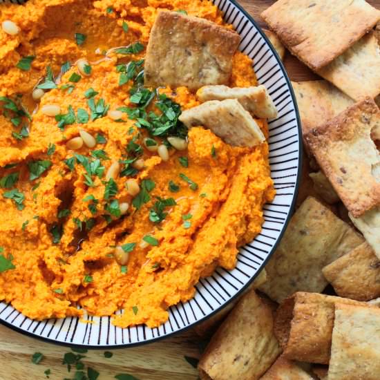 Spicy Roasted Carrot Dip