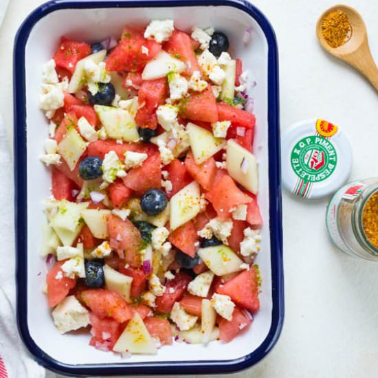 Watermelon Cucumber Salad