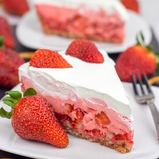 Strawberry Pretzel Pie