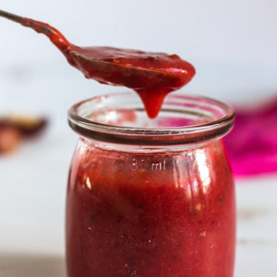 Low Sugar Plum & Rosemary Jam