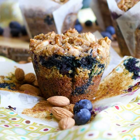Zucchini Blueberry Muffins