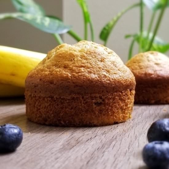 Banana Blueberry Nut Muffins