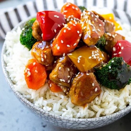 Teriyaki Pork Stir Fry