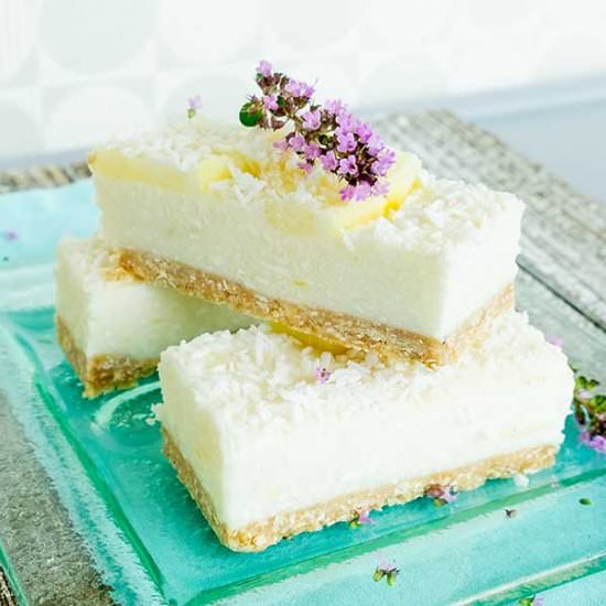 GF No Bake Lemon Coconut Bars