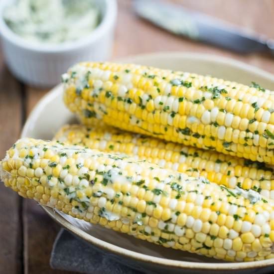 Corn on the Cob with Herb Butter