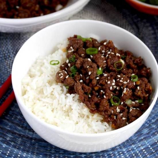 Korean Beef Rice Bowl