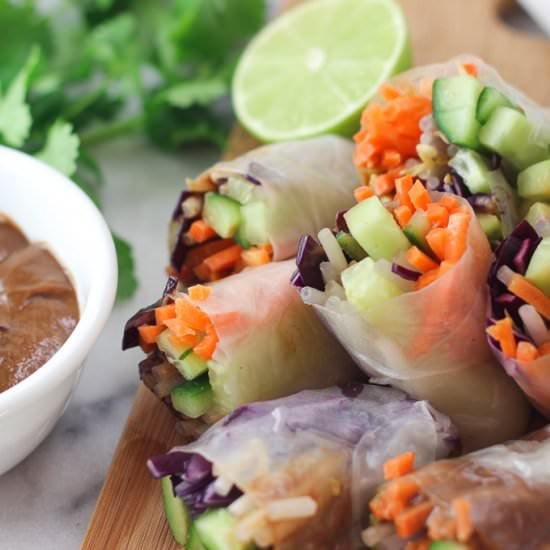 How To Make Cucumber Spring Rolls