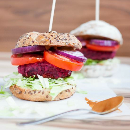 Easy Beetroot Burger