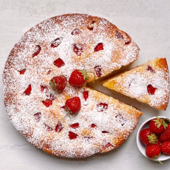 Strawberry Ricotta Cake