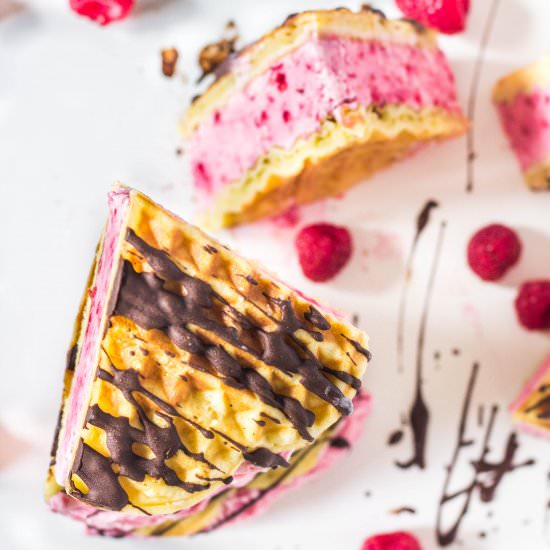 Waffle Ice Cream Sandwich