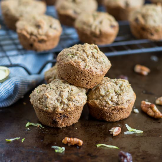 Flourless Zucchini Mini Muffins