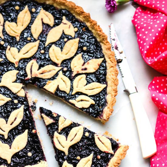 Italian Crostata with Haskap Jam