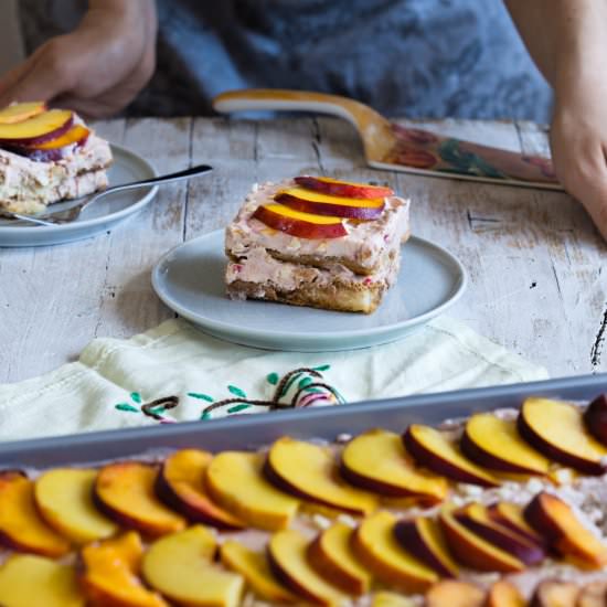 Peach Raspberry Tiramisu