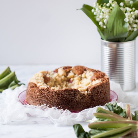 Rhubarb & Vanilla Cake