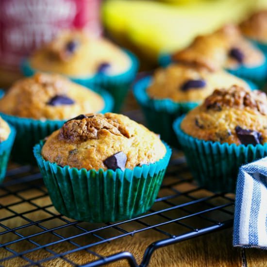 Banana Chocolate Chunk Muffins