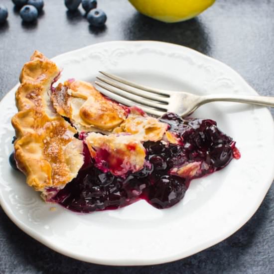Homemade Blueberry Pie