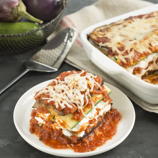 Eggplant Zucchini Lasagna