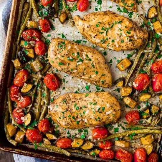 Sheet Pan Italian Chicken