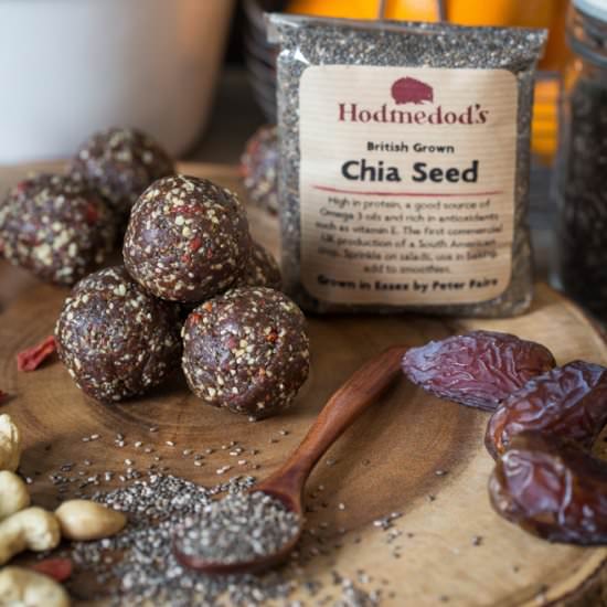 Chia Chocolate Protein Bites