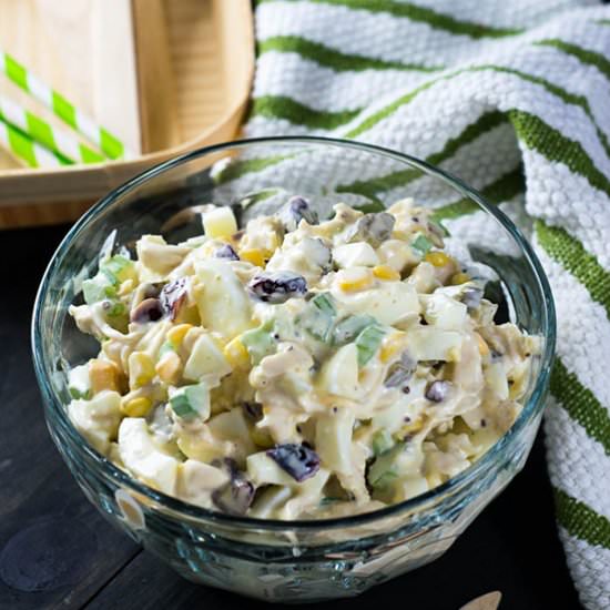 Chicken Corn and Egg Salad