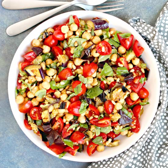 Grilled Eggplant Salad